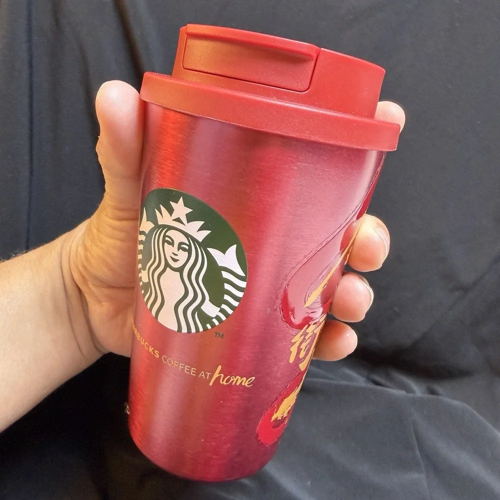 Starbucks 2025 Red Lunar New Year  Dragon Insulated Stainless Steel Tumbler 12oz